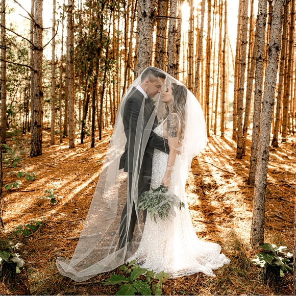 Rebecca Schoneveld stunning Cathedral Veil - Picture 8 of 8